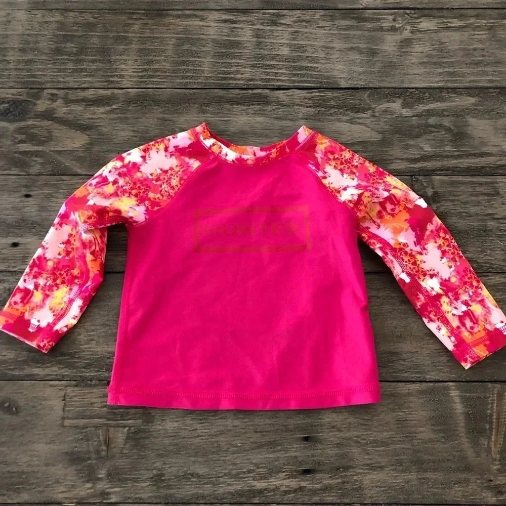 Hunter Target Baby Girls 18 months Long Sleeve Rash Guard Shirt Swim Cover Up